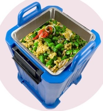 50L Produk Rotomoulded Insulated Food Pan Carriers Untuk Makanan Panas
