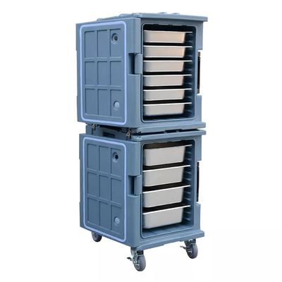 Komersial Insulated Food Pan Carrier Catering Thermo Box Transport Carts
