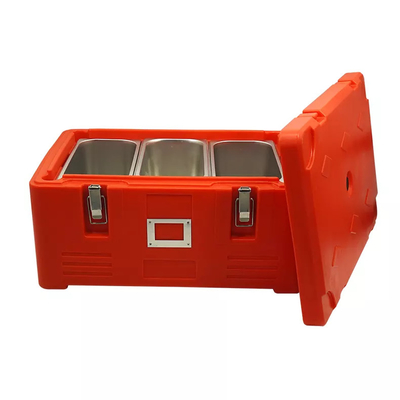 Stainless Steel GN Insulated Food Pan Carrier Rotomold Plastik PE Thermal Box 30L