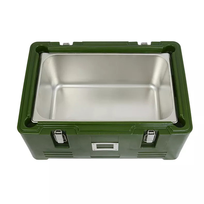 Stainless Steel GN Insulated Food Pan Carrier Rotomold Plastik PE Thermal Box 30L