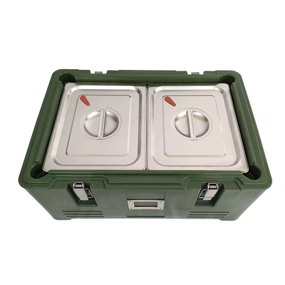 Stainless Steel GN Insulated Food Pan Carrier Rotomold Plastik PE Thermal Box 30L