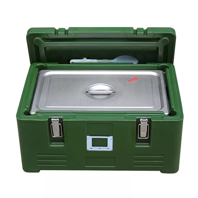 Stainless Steel GN Insulated Food Pan Carrier Rotomold Plastik PE Thermal Box 30L