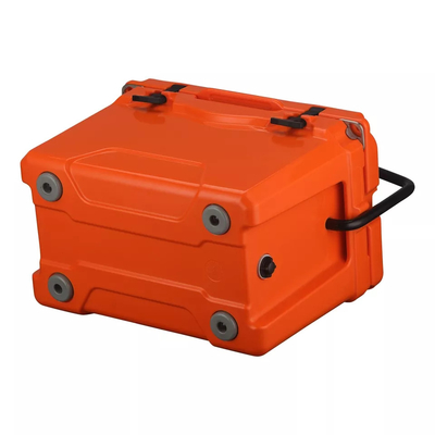 Pengiriman Portabel Ice Chest Rotomoulded Produk Rolling Transport Cooler Box 25L