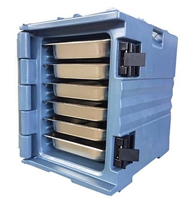 Blue Insulated Food Pan Carrier Dengan Genggam Nylon Kapasitas 90L Untuk Transportasi Mudah