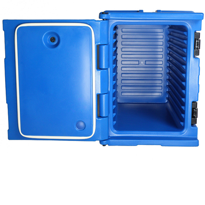 Tutup yang bisa dilepas PU Foam Insulated Food Pan Carrier 13.5kgs Top Loading Food Carrier