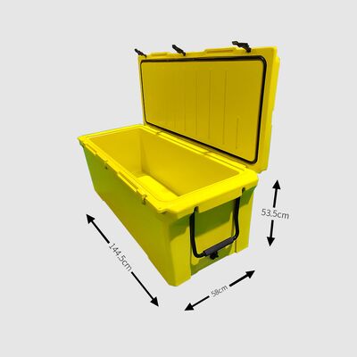 240QT Kotak Pendingin Rotomolded Besar   Heavy Duty Outdoor Ice Chest untuk memancing & perjalanan