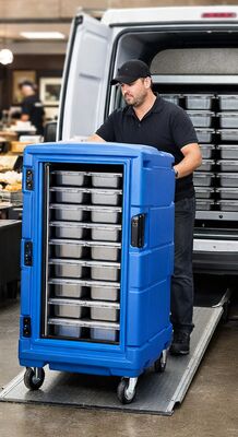 900L Rotomolded Isolated Food Transport Cabinet untuk Cold Chain Logistics