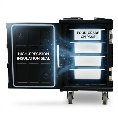 Pan Carrier dengan Pan Gastronorm 48L Total GN Pan Transport System Pan stainless steel termasuk