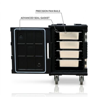 Isolated Cater Box 28L Compact Rotomolded Catering Box Container Makanan Thermal Delivery Box