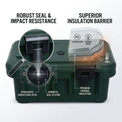 25L Kontainer Makanan Terisolasi Militer Portable GN Pan Carrier Hot Meal Delivery Army Field Feeding
