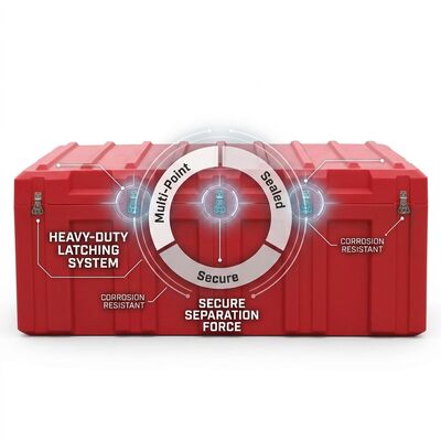Compact 400mm Rotomolded Tool Box IP65 Waterproof Dustproof LLDPE Portable Equipment Case