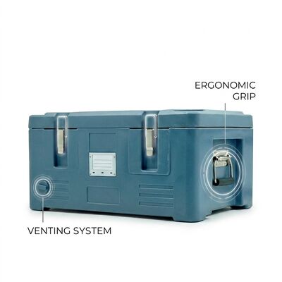 140L Insulated Food Pan Carrier Heavy Duty Baking Tray Compatible Catering Thermal Transport