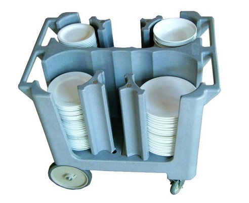Rotomolded Adjustable Dish Caddy Big Awivel Casters Dengan Rem