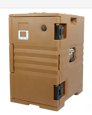 120L Front Loading Produk Rotomoulded GN Pans Insulated Hot Box Dengan Roda