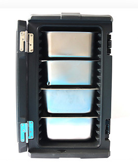 120L Front Loading Produk Rotomoulded GN Pans Insulated Hot Box Dengan Roda