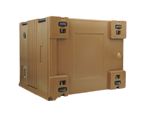 120L Front Loading Produk Rotomoulded GN Pans Insulated Hot Box Dengan Roda
