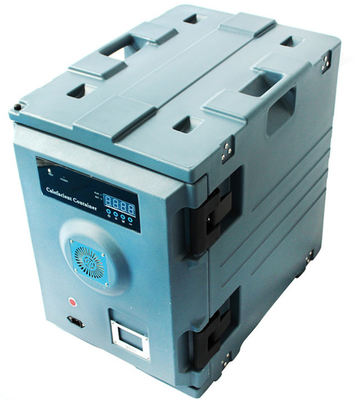 Kereta Transportasi Makanan Listrik LLDPE Stackable 90 Liter