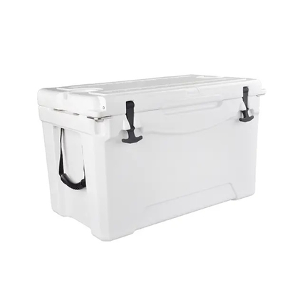 Plastik 50 QT Rotomolded Cooler Box LLDPE Dinding PU Dibentuk Isolasi