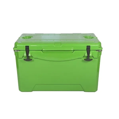 Plastik 50 QT Rotomolded Cooler Box LLDPE Dinding PU Dibentuk Isolasi