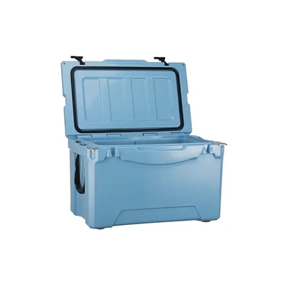 Plastik 50 QT Rotomolded Cooler Box LLDPE Dinding PU Dibentuk Isolasi