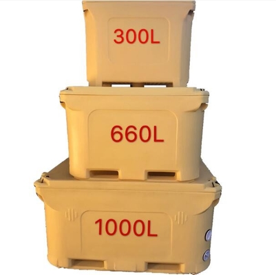 300 Liter Rotomolding Cooler Box Wadah Penyimpanan Ikan Hidup Dengan Isolasi PU