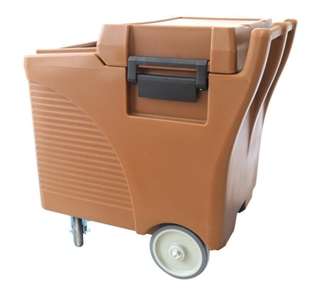 Food Grade LLDPE 125L Komersial Ice Caddy On Wheels
