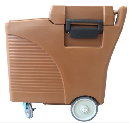 Food Grade LLDPE 125L Komersial Ice Caddy On Wheels