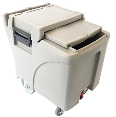 Food Grade LLDPE 125L Komersial Ice Caddy On Wheels