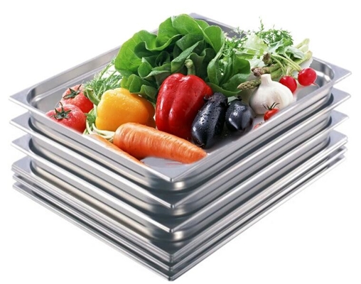 650x530mm Stainless Steel Food Service Pans Perlengkapan Restoran Hotel