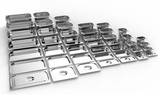 1/3 Wadah Prasmanan Es Krim Gastronorm Pan Stainless Steel