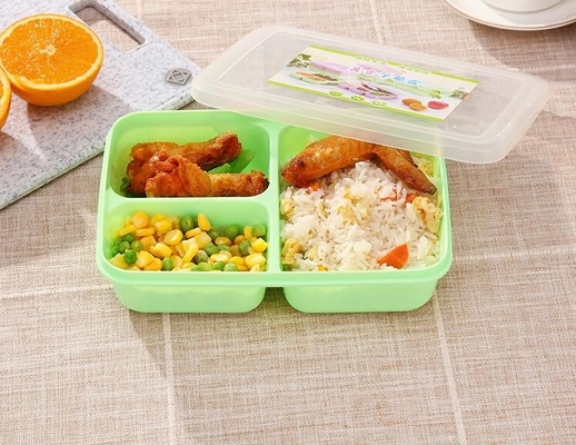 Wadah Makan Siang Plastik Anak yang Dapat Digunakan Kembali, Kotak Makan Siang Bento Bebas BPA