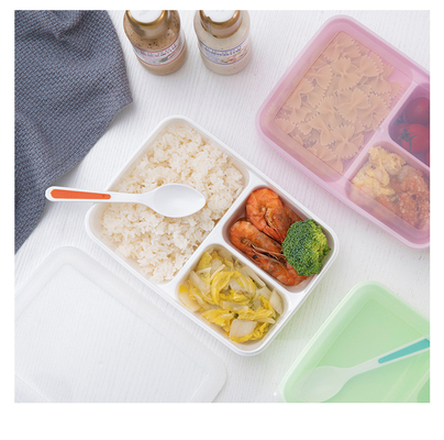 Kotak Makan Bento Plastik PP Ramah Lingkungan BPA Gratis Untuk Anak-Anak