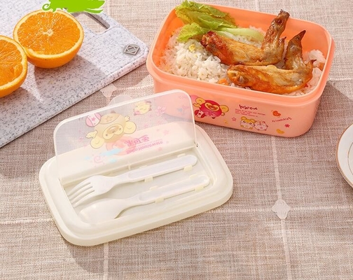 960ml Wadah Makan Siang Plastik yang Dapat Digunakan Kembali, Wadah Persiapan Makanan yang Dapat Digunakan Kembali