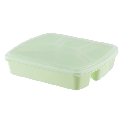 1280ml Kotak Makan Siang Bento yang Dapat Digunakan Kembali 4 Kompartemen