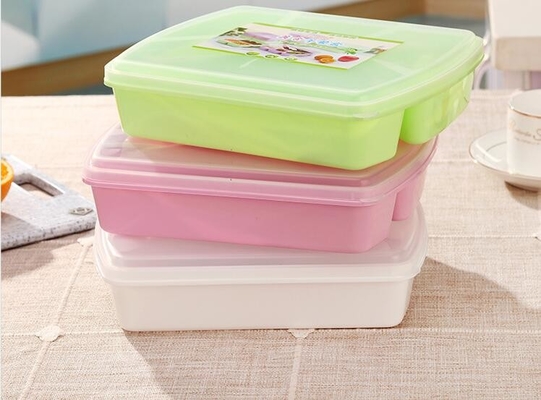 1280ml Kotak Makan Siang Bento yang Dapat Digunakan Kembali 4 Kompartemen