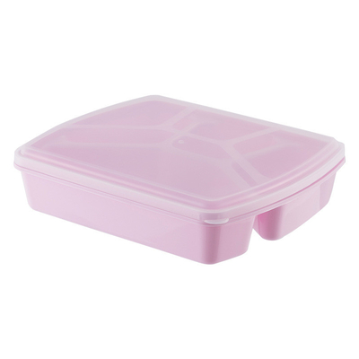 1280ml Kotak Makan Siang Bento yang Dapat Digunakan Kembali 4 Kompartemen