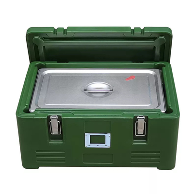 30L Top Loading PE Insulated Food Thermo Box Dengan Stainless Steel Inner GN Pan