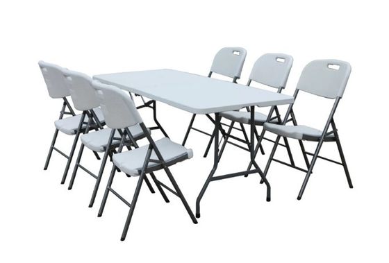 Outdoor Portable Camping Meja Makan Pesta Taman Meja Lipat