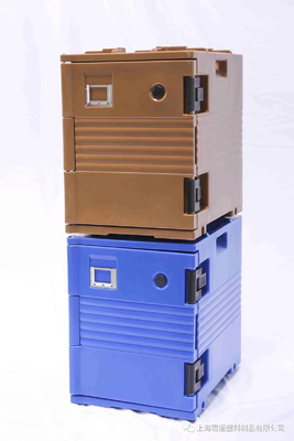 90L Insulated Food Pan Carrier Box Katering Komersial Gesekan Dish Pendingin Panas Dingin