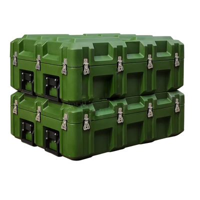 Tugas Berat Plastik Hijau Militer Hard Case Roto Moulded